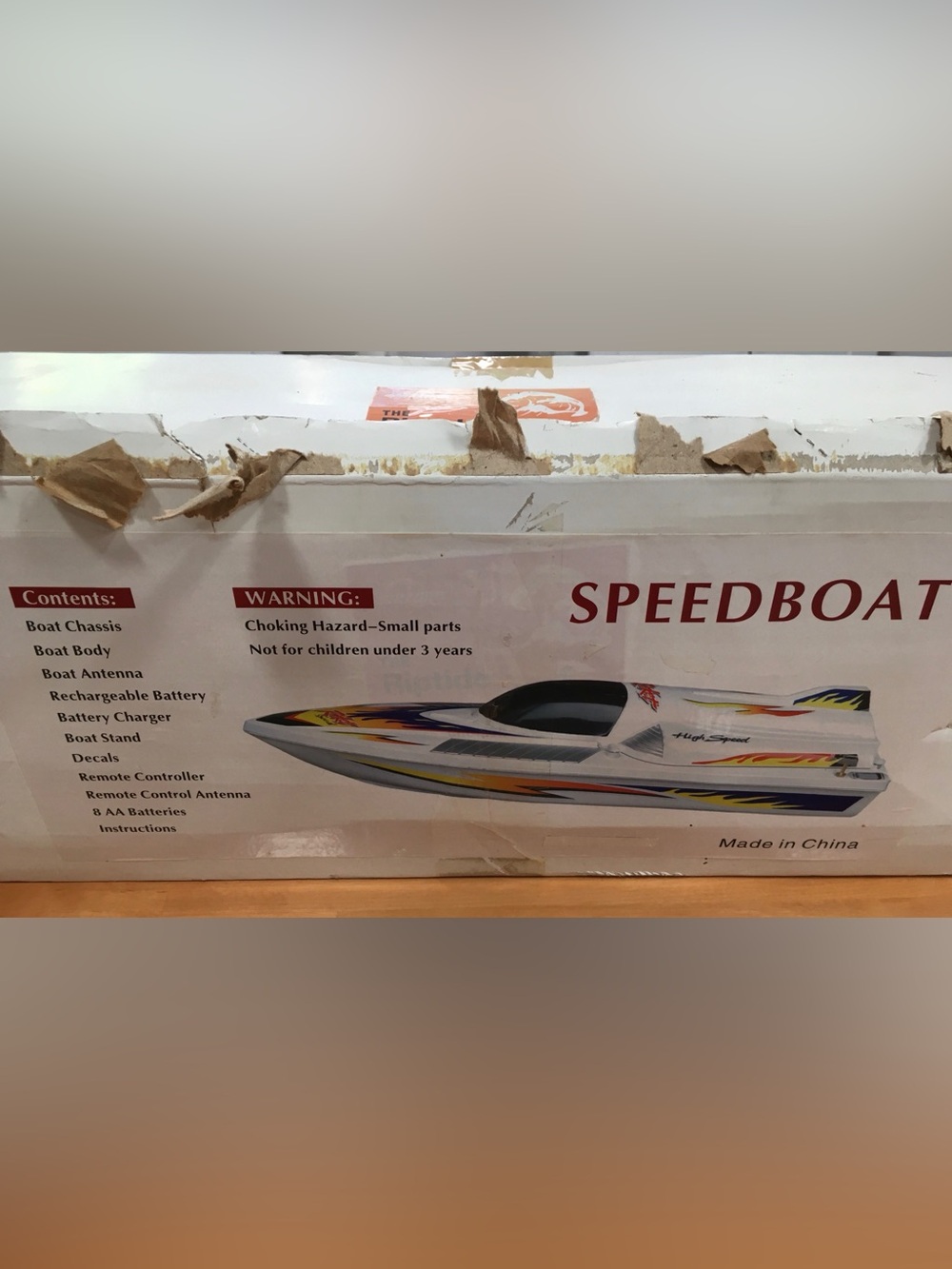 R/C radio controlled boat “Riptide